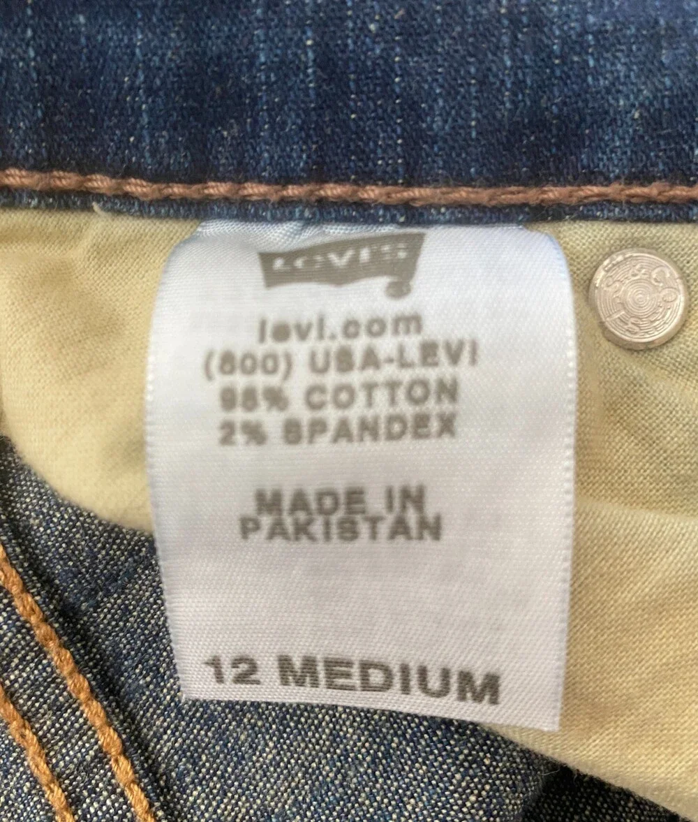 Levi's 512 Women's size 12M Perfectly Slimming Bootcut Stretch Jeans 31